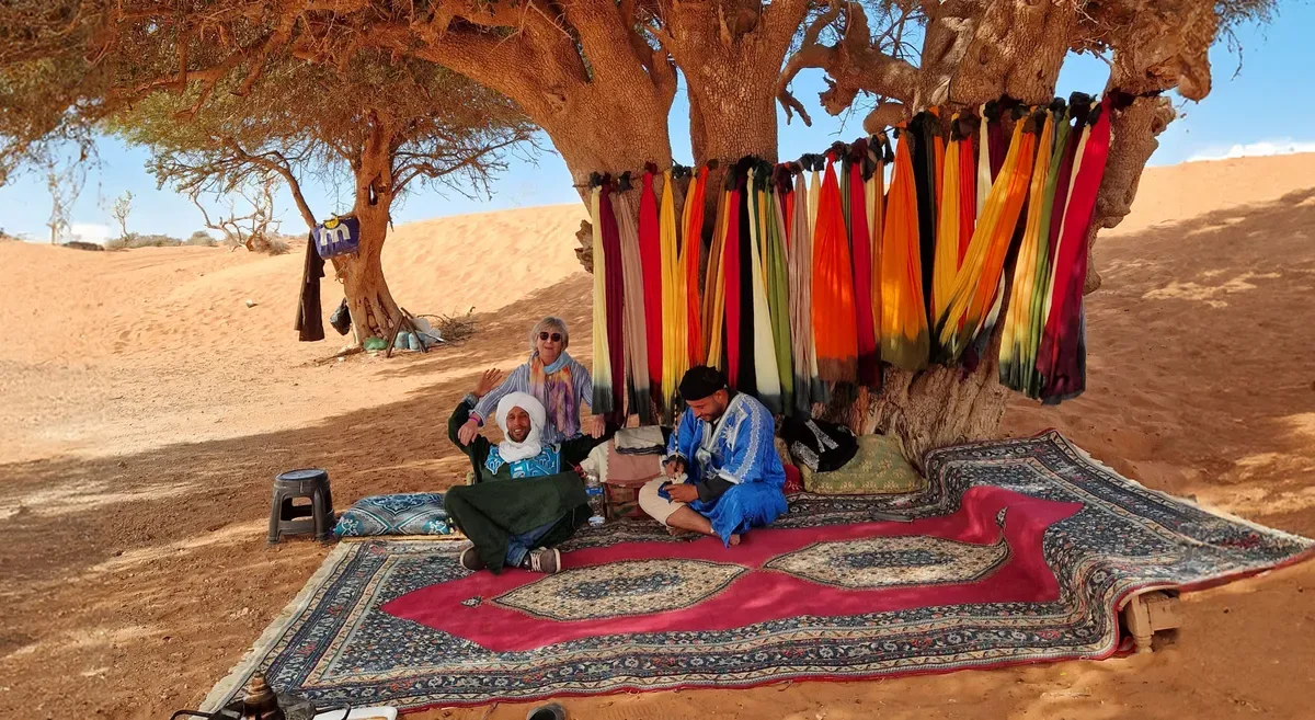 Traditional Berber silver jewelry shops in Tiznit near Agadir