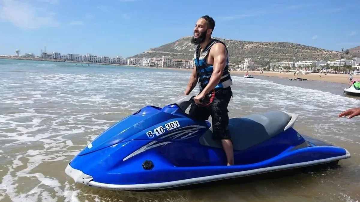 Jet ski adventure on the Atlantic near Agadir