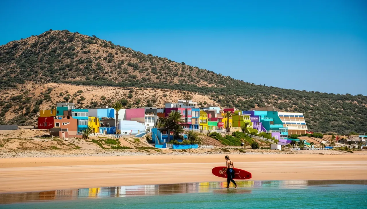 Les dunes de Timlaline plongeant dans l'océan